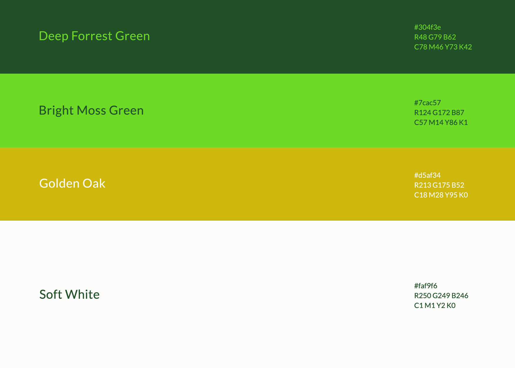 acorns brand colours