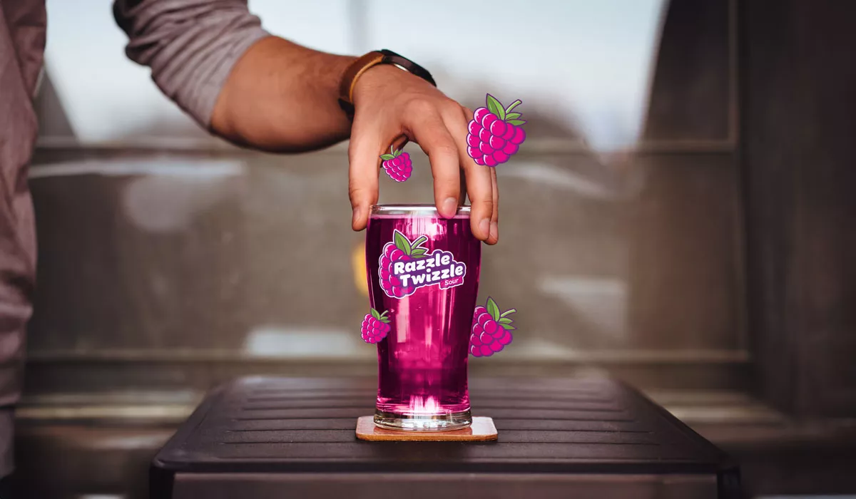 beer glass on a table
