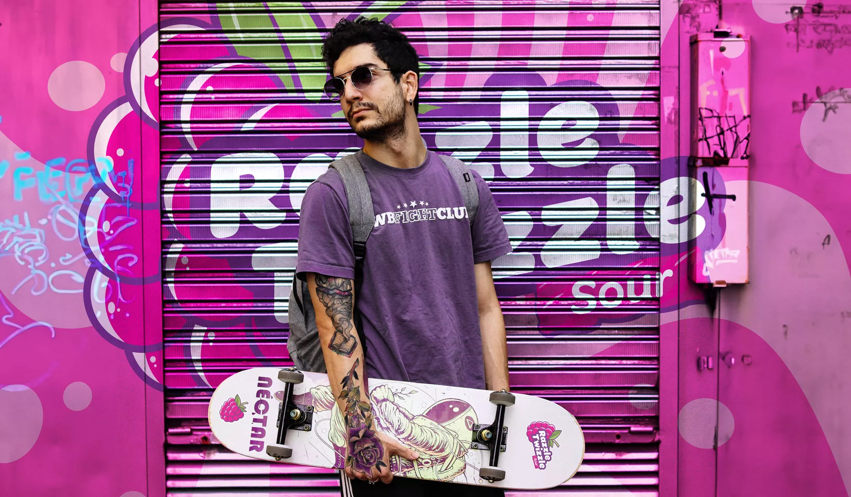 young man with skateboard