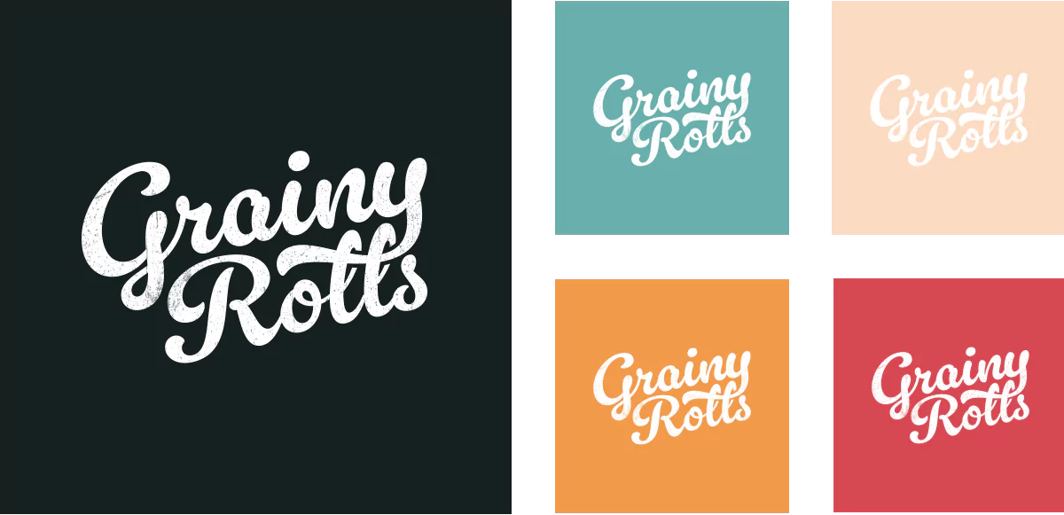 Grainy rolls color palette