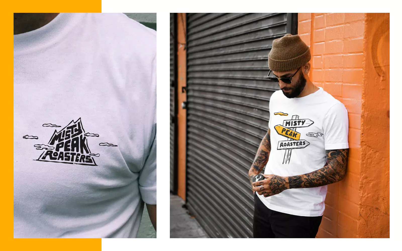 white tshirts with logo