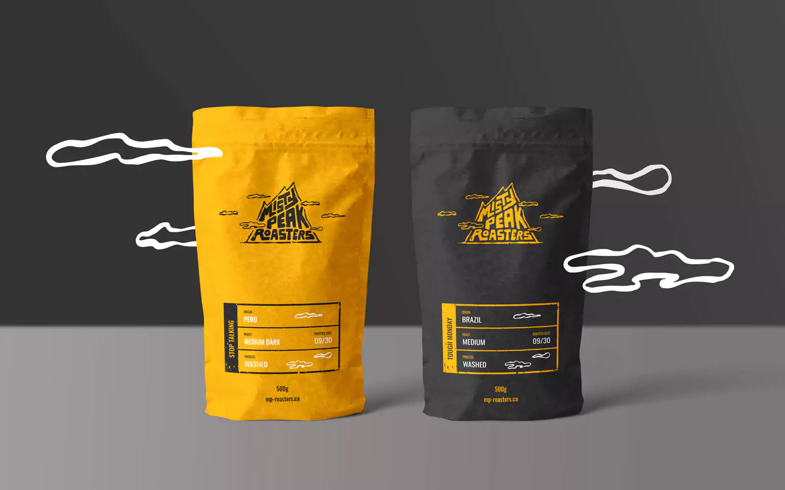 coffee beans packages